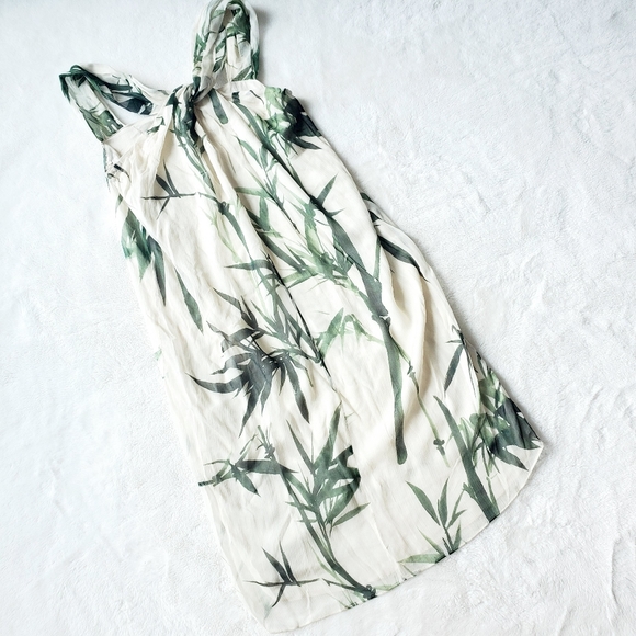 NWT MASSIMO DUTTI 100% silk bamboo print d… - Picture 5 of 8